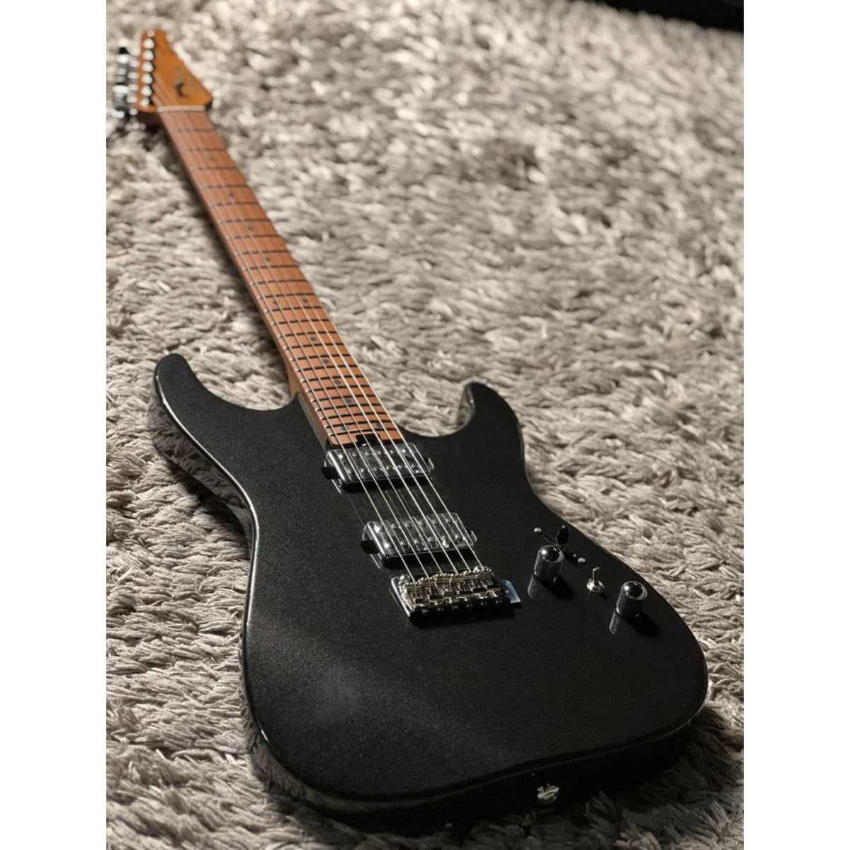 Đàn Guitar Điện Soloking MS1 Custom 24 HH MKII, Black Metallic
