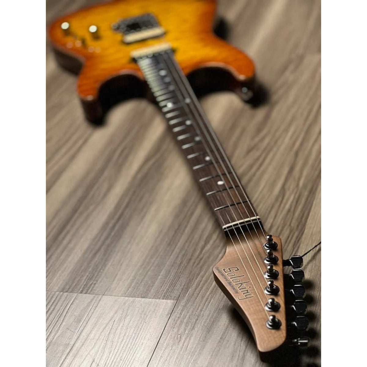 Đàn Guitar Điện Soloking MS1 Custom 24 HH Quilt Flat Top, Rosewood FB, Honeyburst Nafiri Special Run