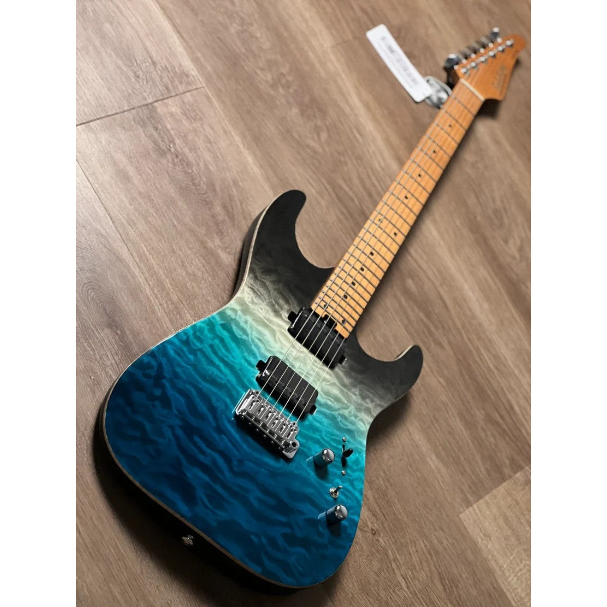 Đàn Guitar Điện Soloking MS1 Custom 24 HH Quilt, Roasted Maple FB, Ocean Storm Double Wipeout JESCAR