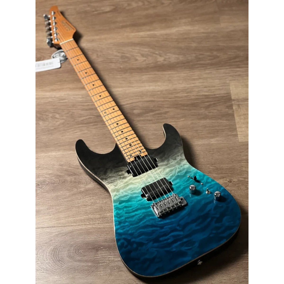 Đàn Guitar Điện Soloking MS1 Custom 24 HH Quilt, Roasted Maple FB, Ocean Storm Double Wipeout JESCAR