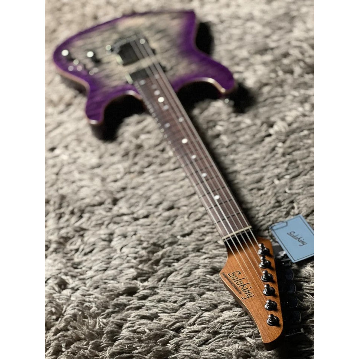 Đàn Guitar Điện Soloking MS1 Custom 24 HH Quilt, Rosewood FB, Charcoal Purple Burst Nafiri Special Run