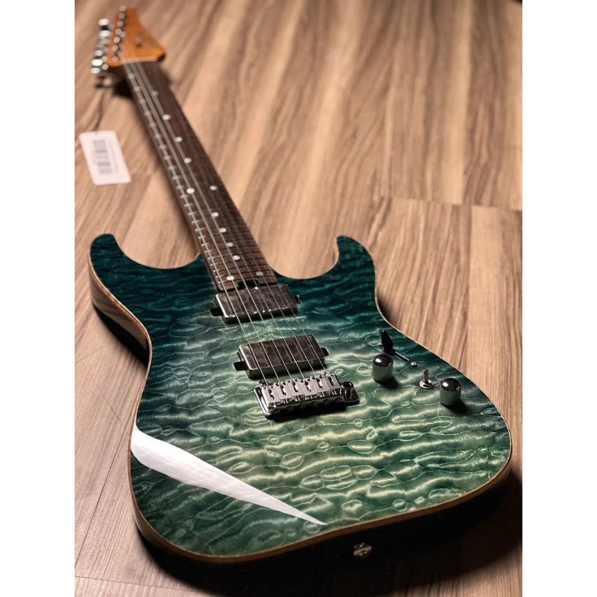 Đàn Guitar Điện Soloking MS1 Custom 24 HH Quilt, Rosewood FB, Turquoise Wakesurf JESCAR