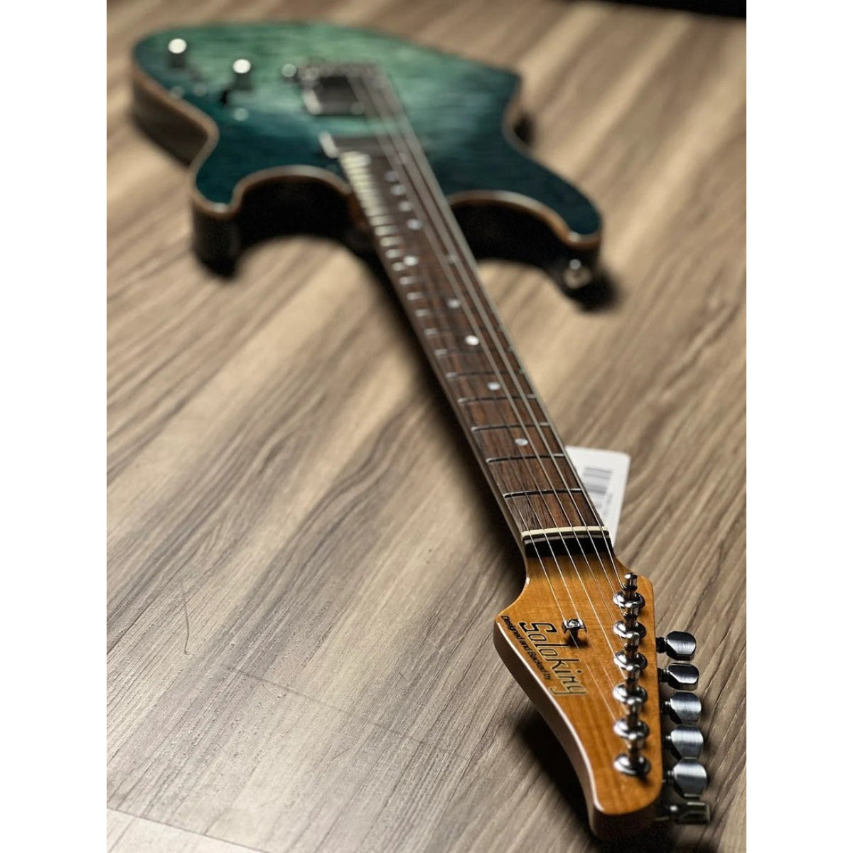 Đàn Guitar Điện Soloking MS1 Custom 24 HH Quilt, Rosewood FB, Turquoise Wakesurf JESCAR