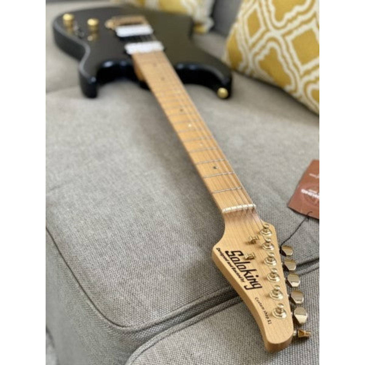 Đàn Guitar Điện Soloking MS1 Custom 24 HH, Roasted Maple Neck, Alder Body, Satin Black Beauty Matte