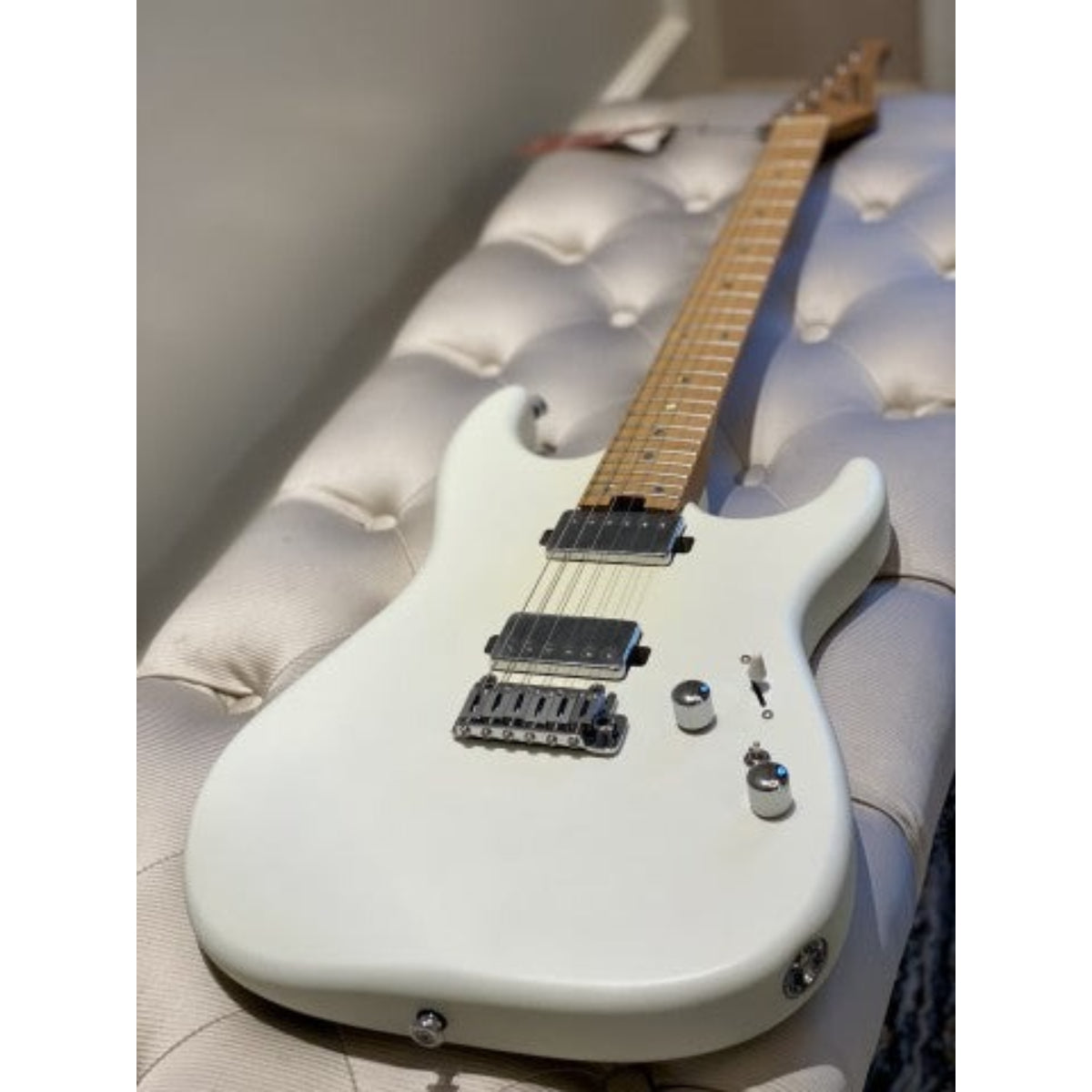 Đàn Guitar Điện Soloking MS1 Custom 24 HH, Roasted Maple Neck, Alder Body, Satin White Matte