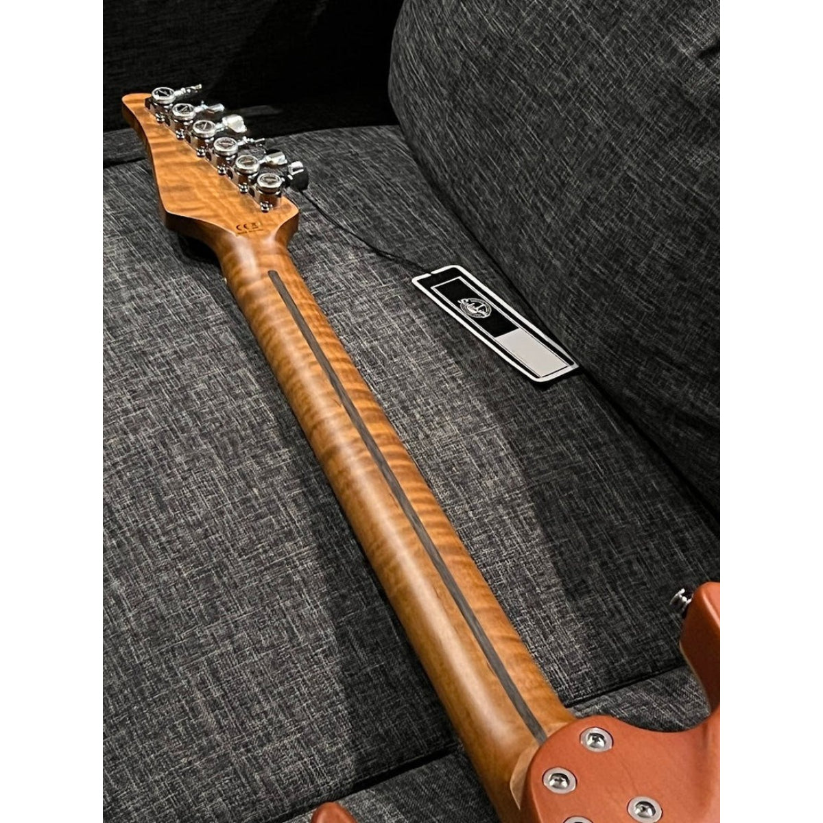 Đàn Guitar Điện Soloking MS1 Custom 24 HSS Flat Top FMN Elite, Roasted Flame Maple Neck, Natural Satin