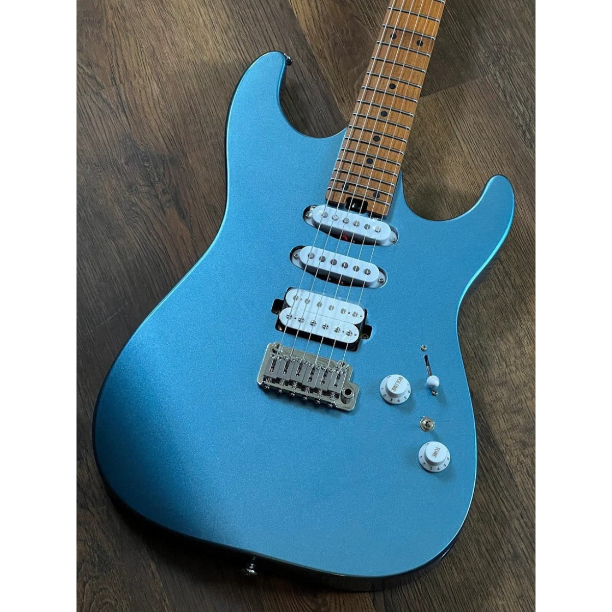 Đàn Guitar Điện Soloking MS1 Custom 24 HSS Flat Top, Ice Blue Metallic Nafiri Special Run