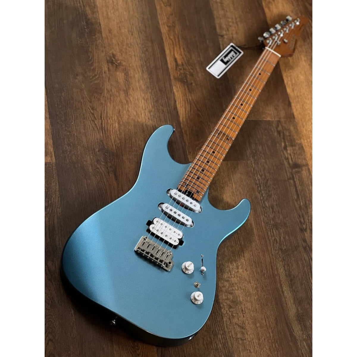 Đàn Guitar Điện Soloking MS1 Custom 24 HSS Flat Top, Ice Blue Metallic Nafiri Special Run