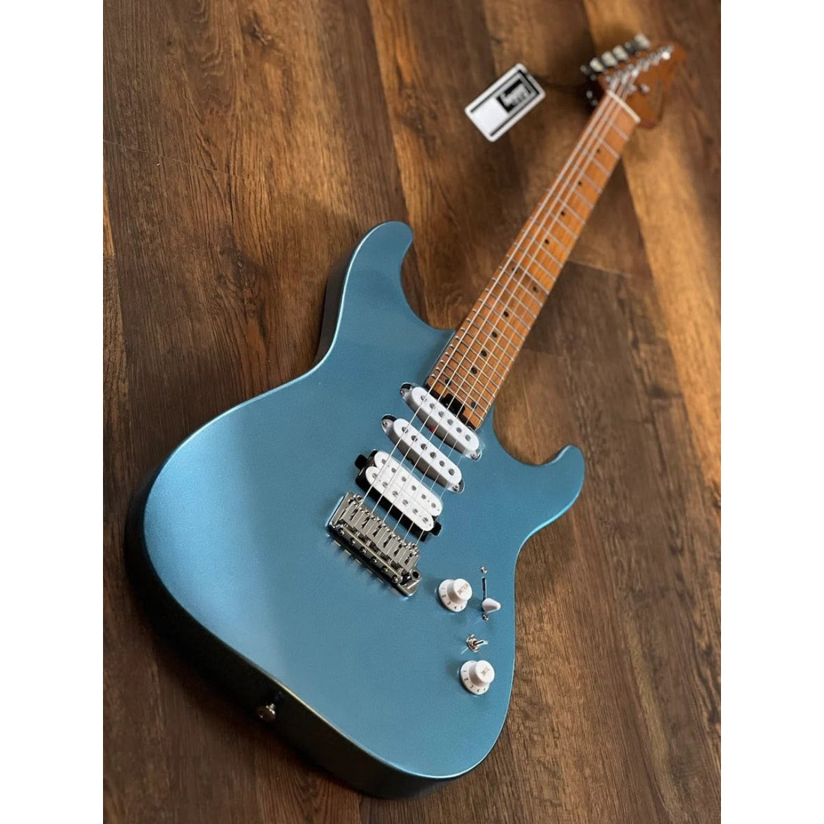 Đàn Guitar Điện Soloking MS1 Custom 24 HSS Flat Top, Ice Blue Metallic Nafiri Special Run