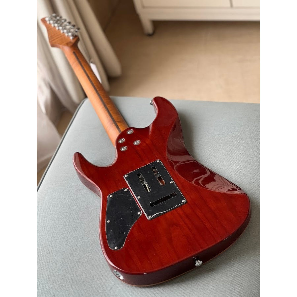 Đàn Guitar Điện Soloking MS1 Custom 24 HSS Flat Top, Roasted Flame Neck JESCAR, Fire Wakesurf