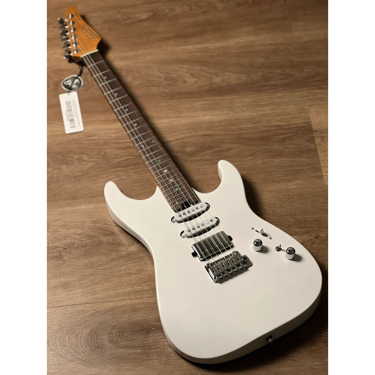 Đàn Guitar Điện Soloking MS1 Custom 24 HSS Flat Top, Rosewood FB, White Gloss Nafiri Special Run