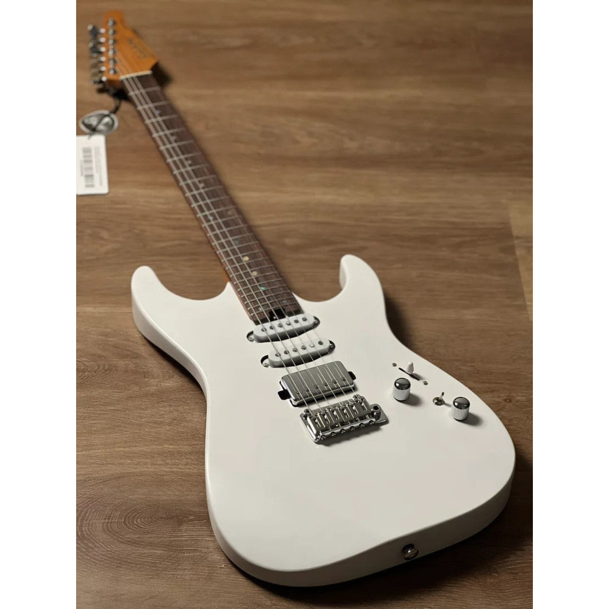 Đàn Guitar Điện Soloking MS1 Custom 24 HSS Flat Top, Rosewood FB, White Gloss Nafiri Special Run