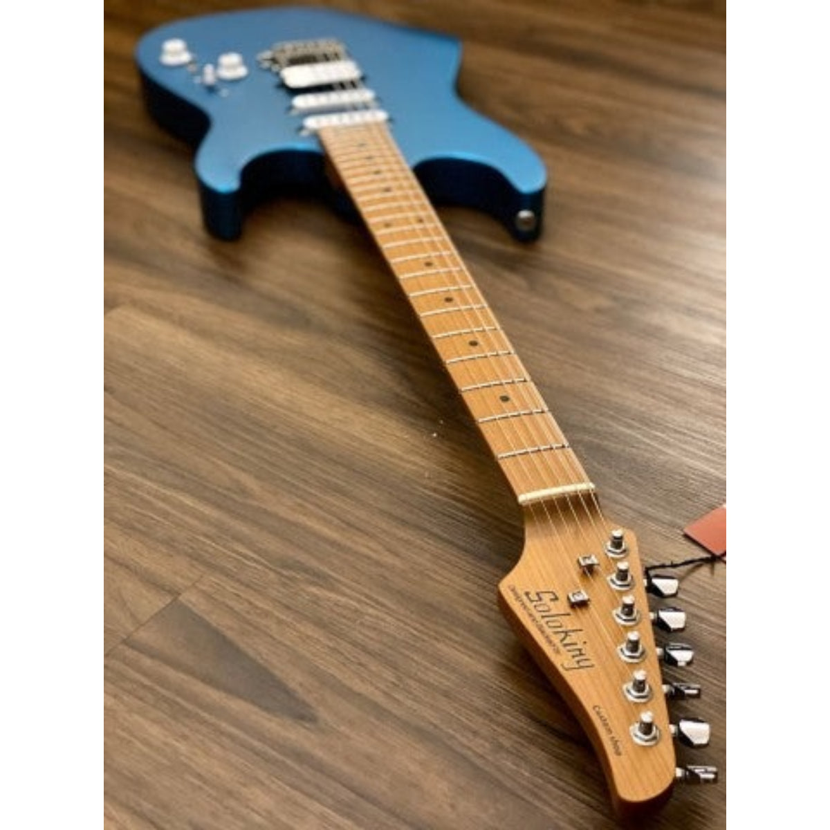 Đàn Guitar Điện Soloking MS1 Custom 24 HSS Flat Top, Satin Electric Blue Nafiri Special Run