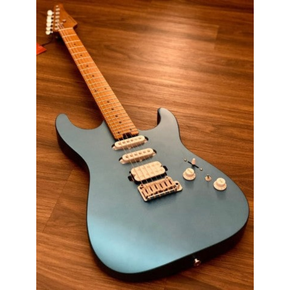 Đàn Guitar Điện Soloking MS1 Custom 24 HSS Flat Top, Satin Electric Blue Nafiri Special Run