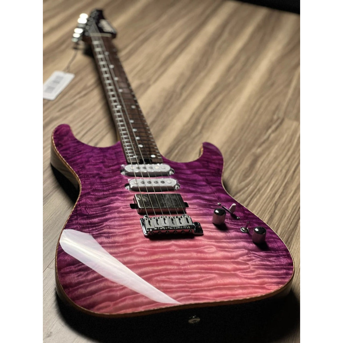 Đàn Guitar Điện Soloking MS1 Custom 24 HSS Quilt, Rosewood FB, Purple Wakesurf JESCAR