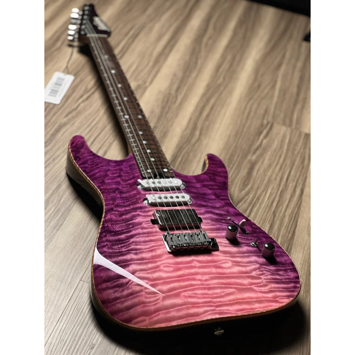 Đàn Guitar Điện Soloking MS1 Custom 24 HSS Quilt, Rosewood FB, Purple Wakesurf JESCAR