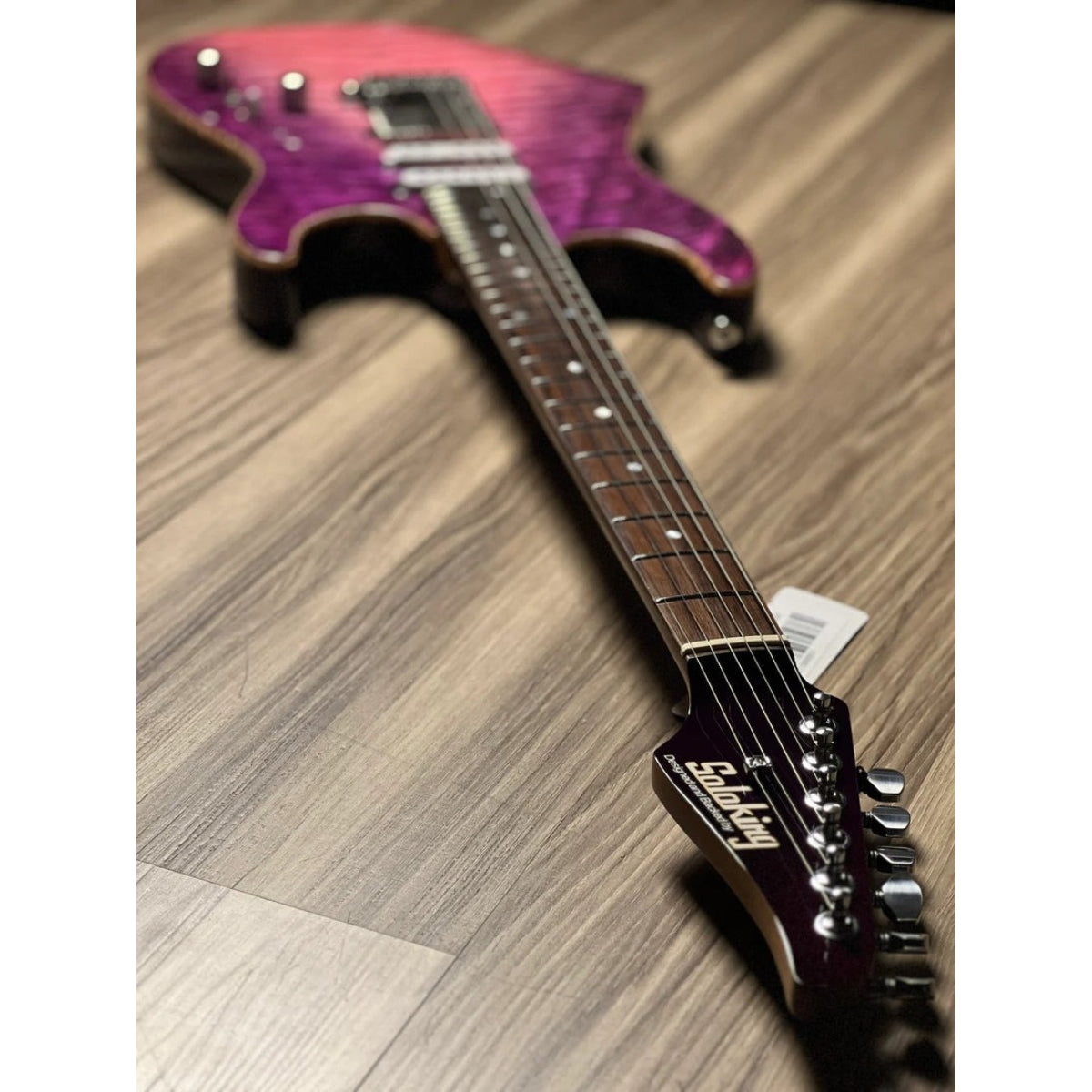 Đàn Guitar Điện Soloking MS1 Custom 24 HSS Quilt, Rosewood FB, Purple Wakesurf JESCAR