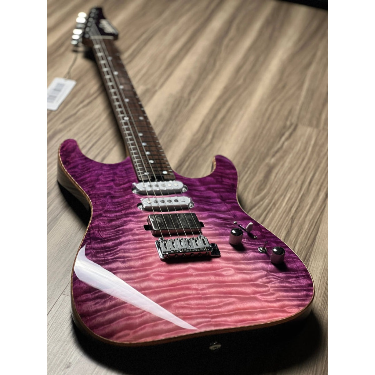 Đàn Guitar Điện Soloking MS1 Custom 24 HSS Quilt, Rosewood FB, Purple Wakesurf JESCAR