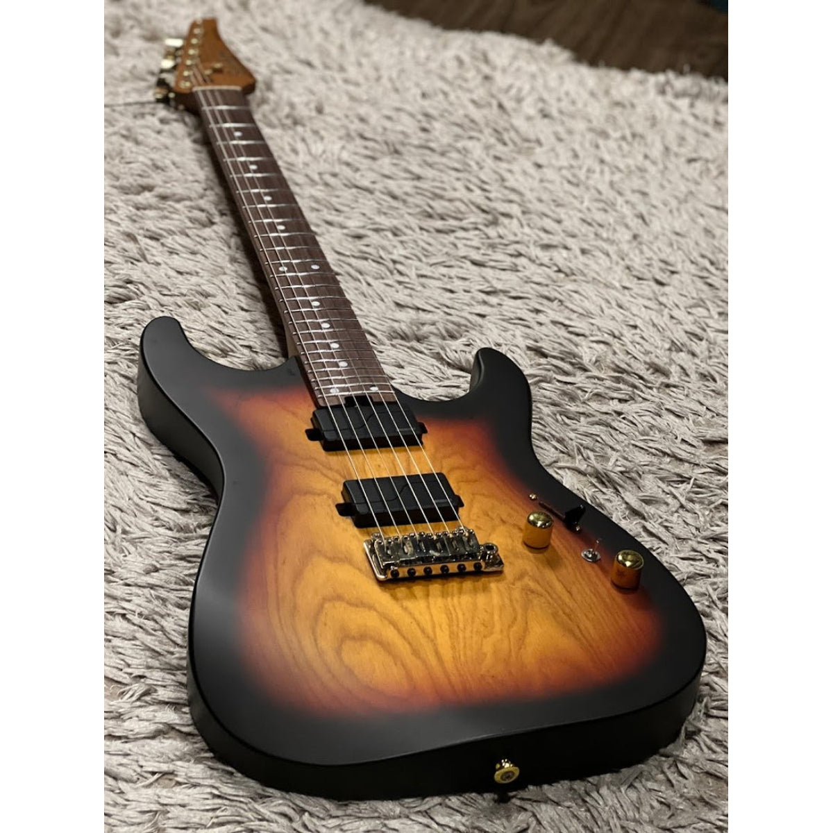 Đàn Guitar Điện Soloking MS1 Custom MOD 24 HH Ash Flat Top, Fishman Fluence, Tri Fade Burst