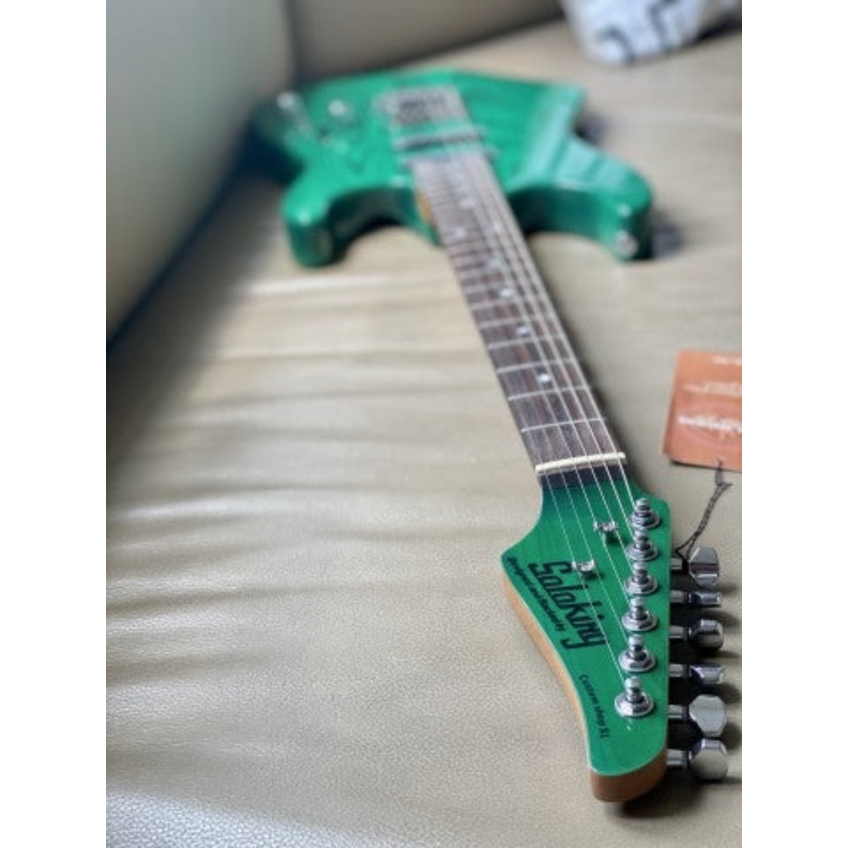 Đàn Guitar Điện Soloking MS1 Custom, Roasted Maple Neck, Ash Body, Transparent Green