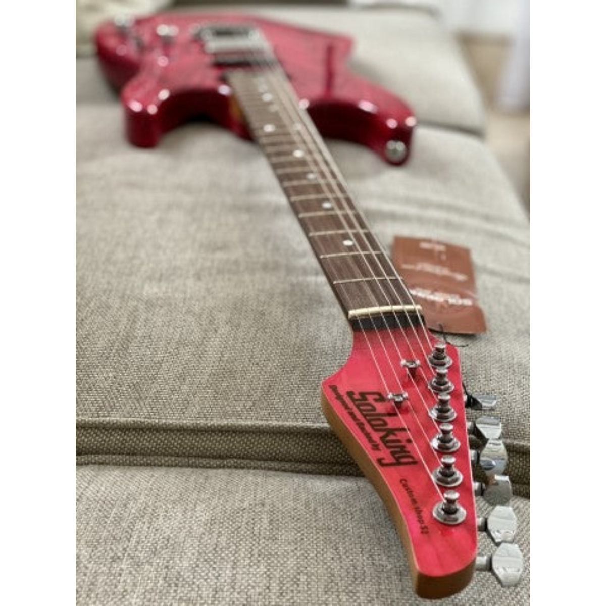 Đàn Guitar Điện Soloking MS1 Custom, Roasted Maple Neck, Ash Body, Transparent Magenta