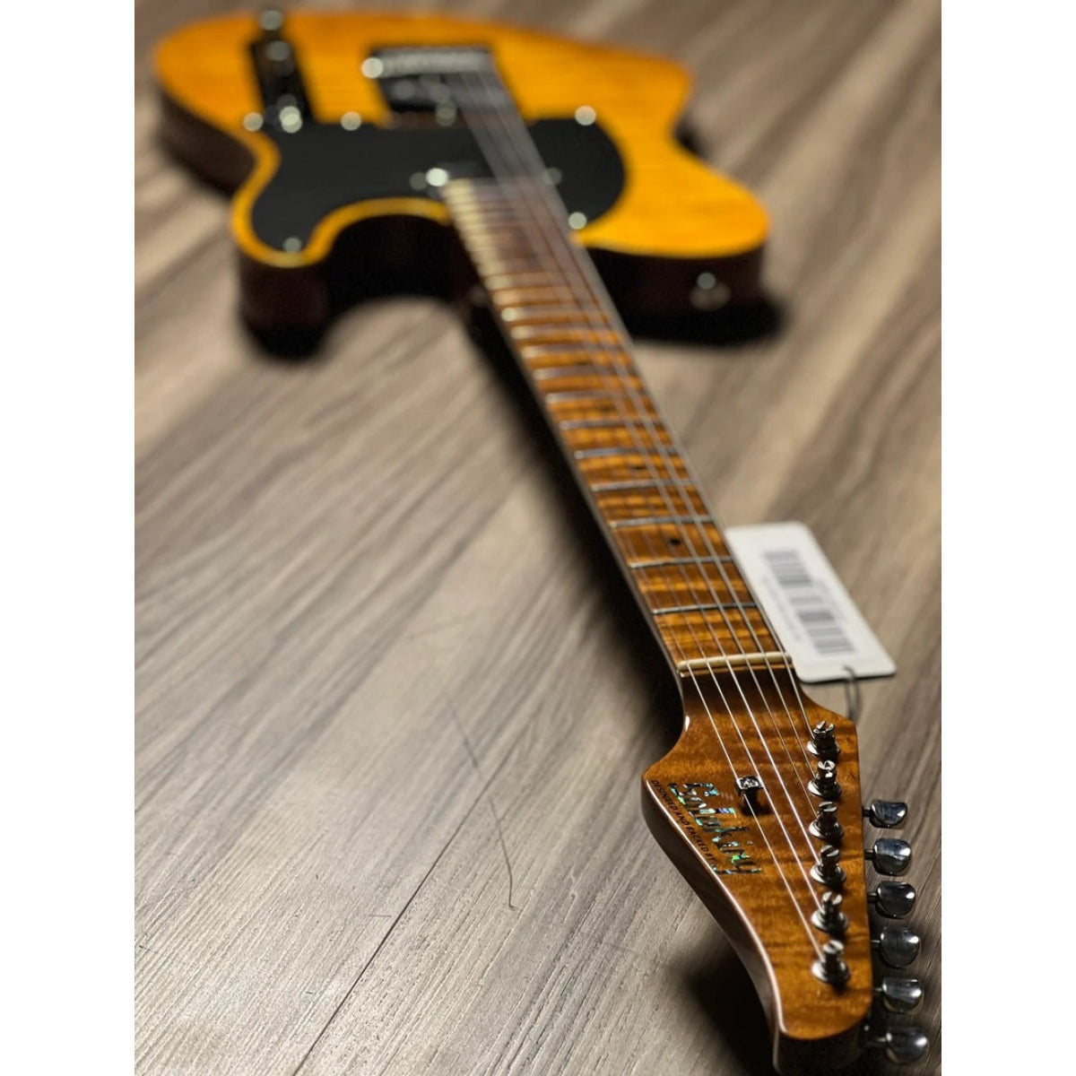 Đàn Guitar Điện Soloking MS1 FM 22 Artisan FMN, Roasted Flame Maple Neck, Amber