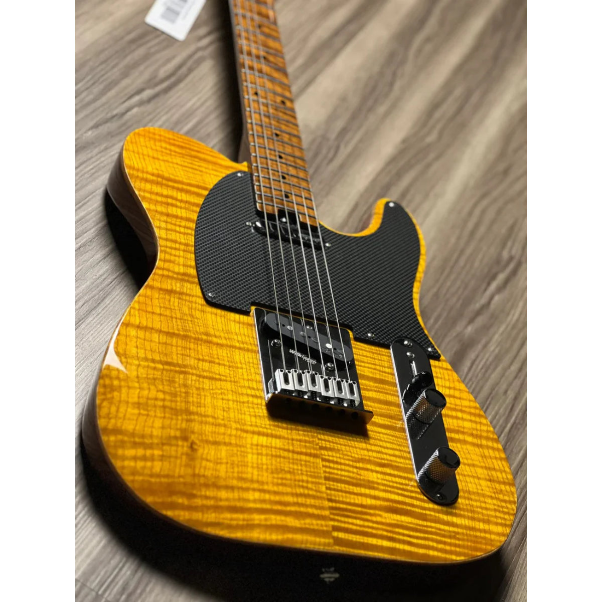 Đàn Guitar Điện Soloking MS1 FM 22 Artisan FMN, Roasted Flame Maple Neck, Amber