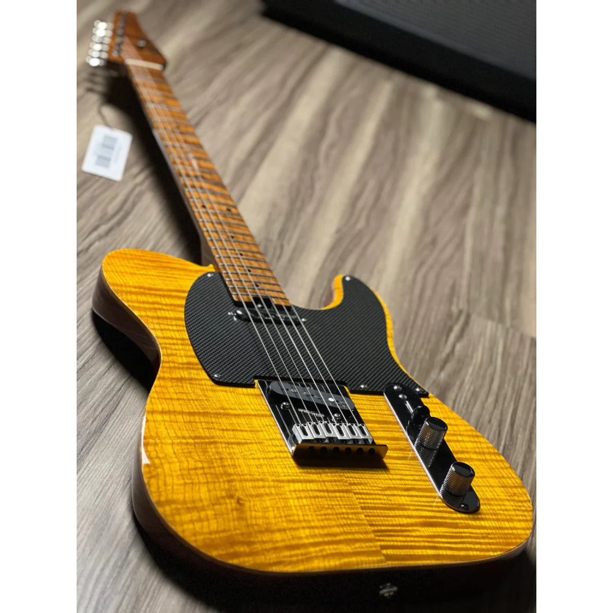 Đàn Guitar Điện Soloking MS1 FM 22 Artisan FMN, Roasted Flame Maple Neck, Amber