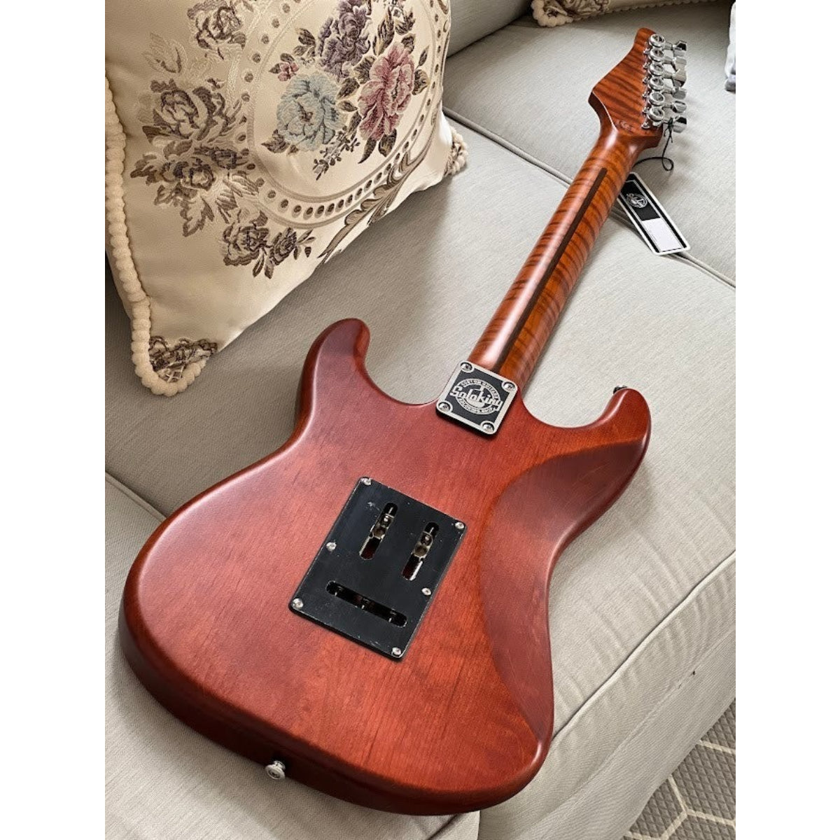 Đàn Guitar Điện Soloking MS1 FM Artisan Elite, Roasted Flame Neck, Caramel