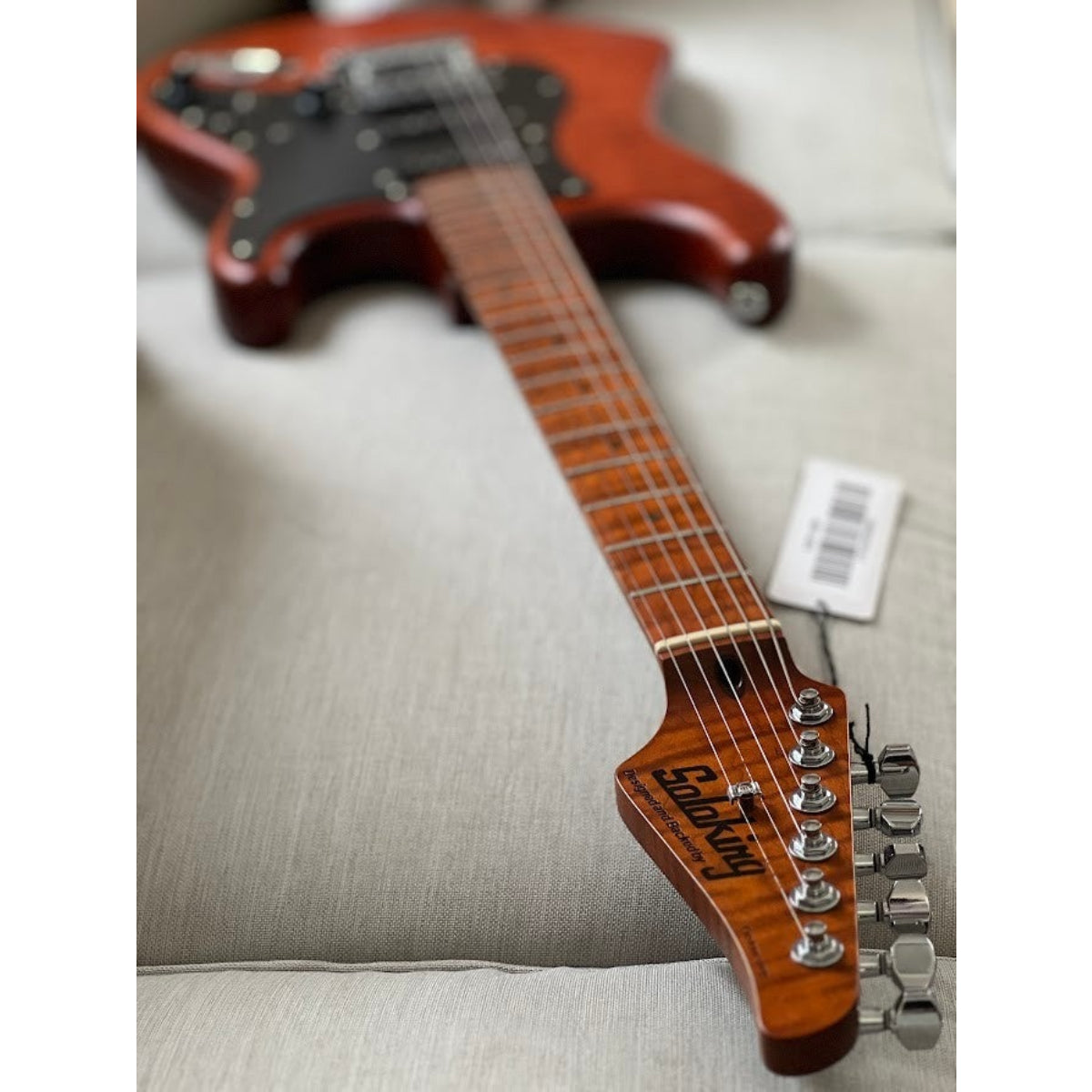 Đàn Guitar Điện Soloking MS1 FM Artisan Elite, Roasted Flame Neck, Caramel