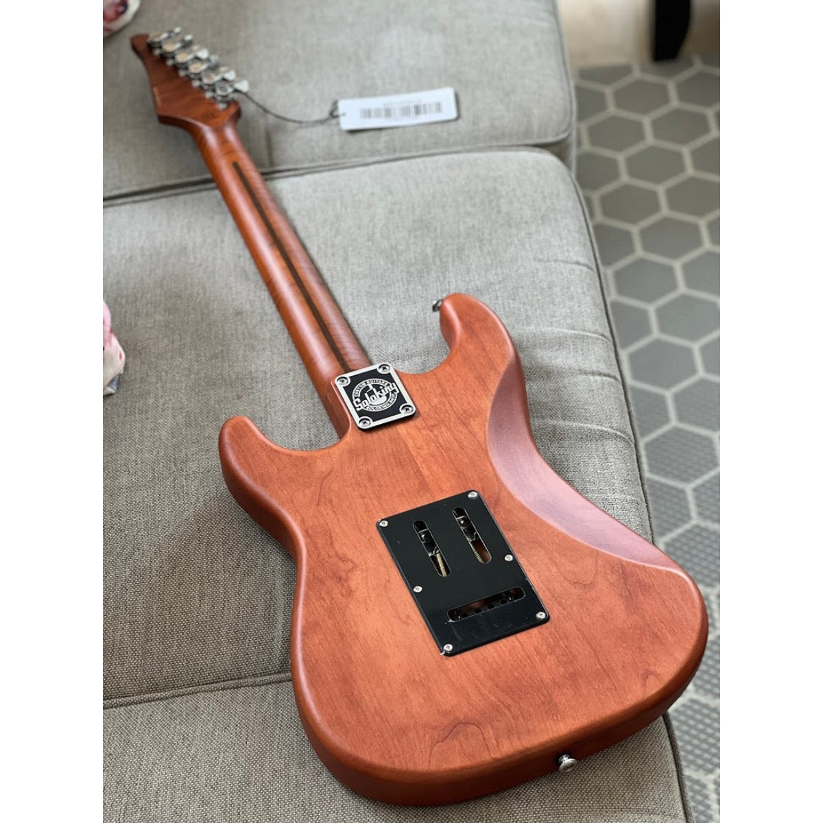 Đàn Guitar Điện Soloking MS1 FM Artisan SSS, Roasted Flame Neck, Caramel