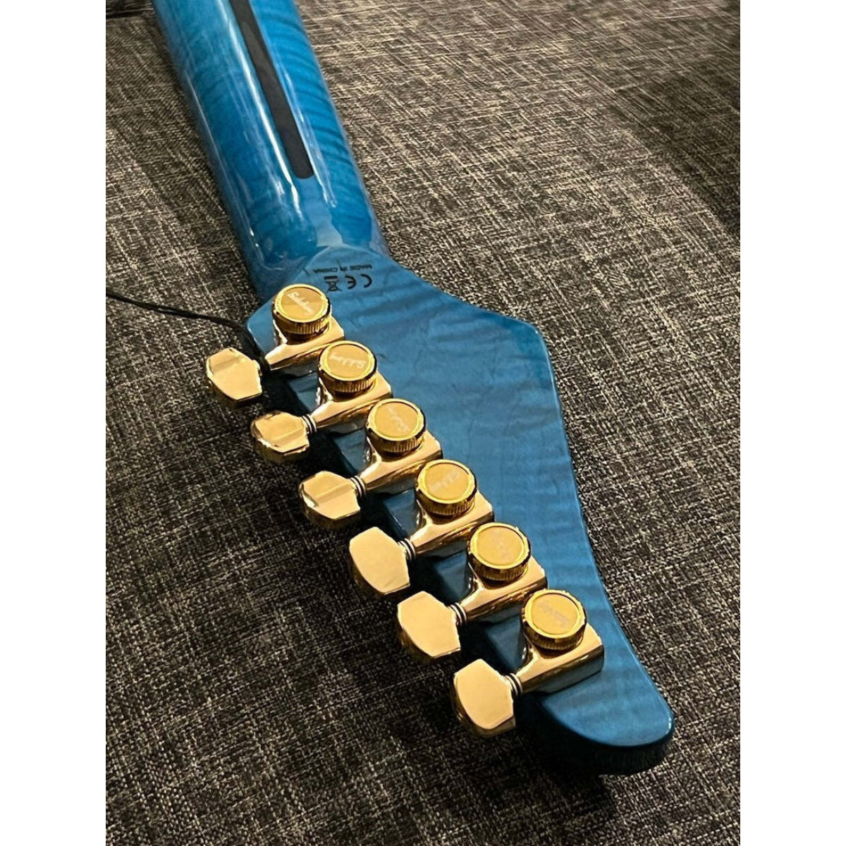 Đàn Guitar Điện Soloking MS1 FM Artisan, Blue Tinted Roasted Flame Maple Neck, Ocean Blue Nafiri Special Run