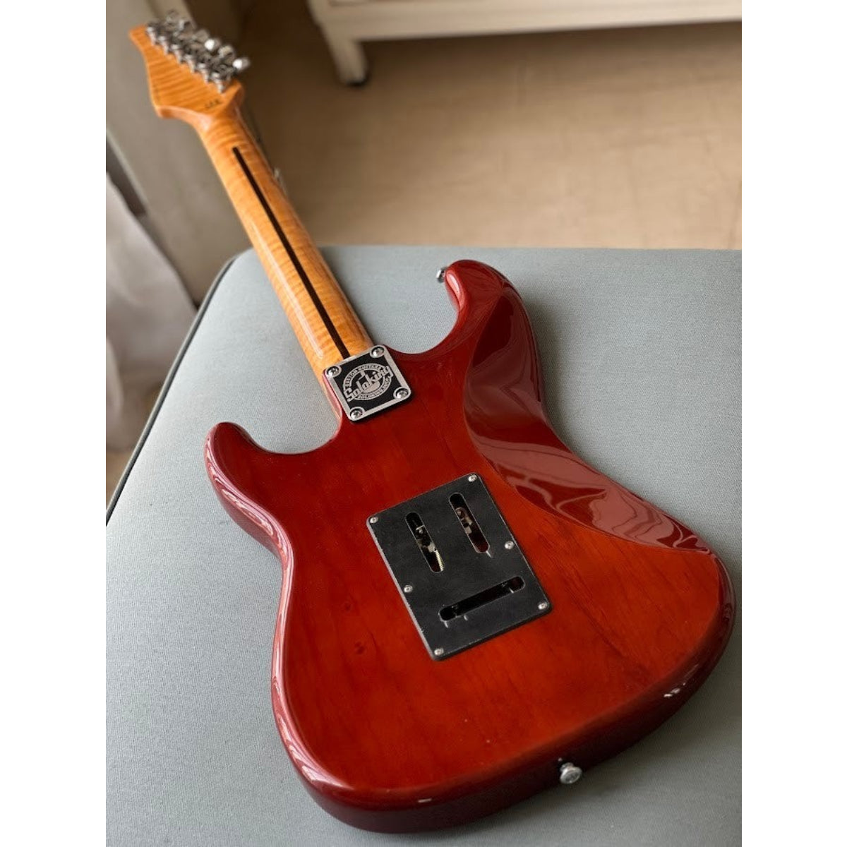 Đàn Guitar Điện Soloking MS1 FM Artisan, Flame Maple Neck, Honeyburst Nafiri Special Run Jescar