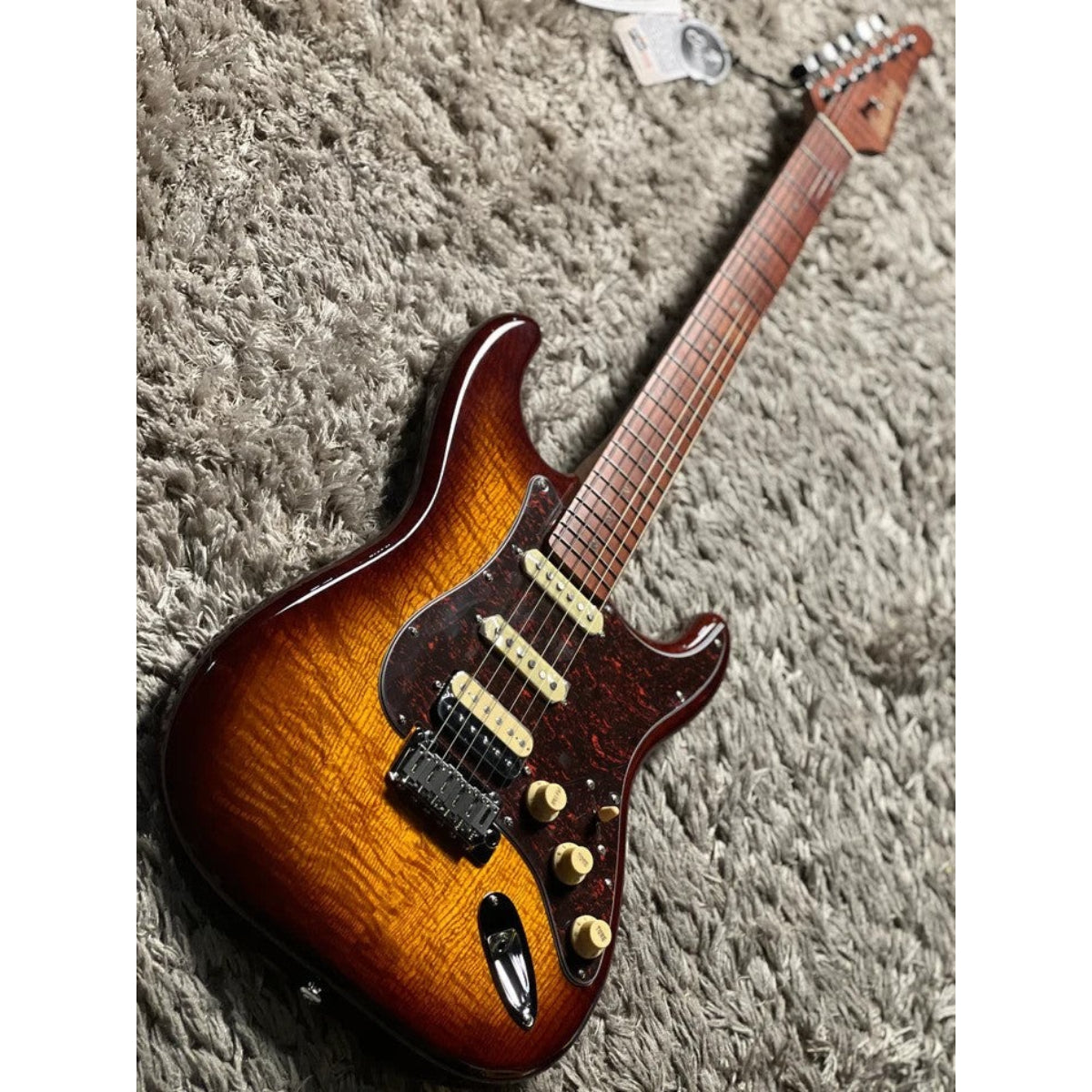Đàn Guitar Điện Soloking MS1 FM Artisan, Roasted Flame Maple Neck, Bourbon Burst Nafiri Special Run