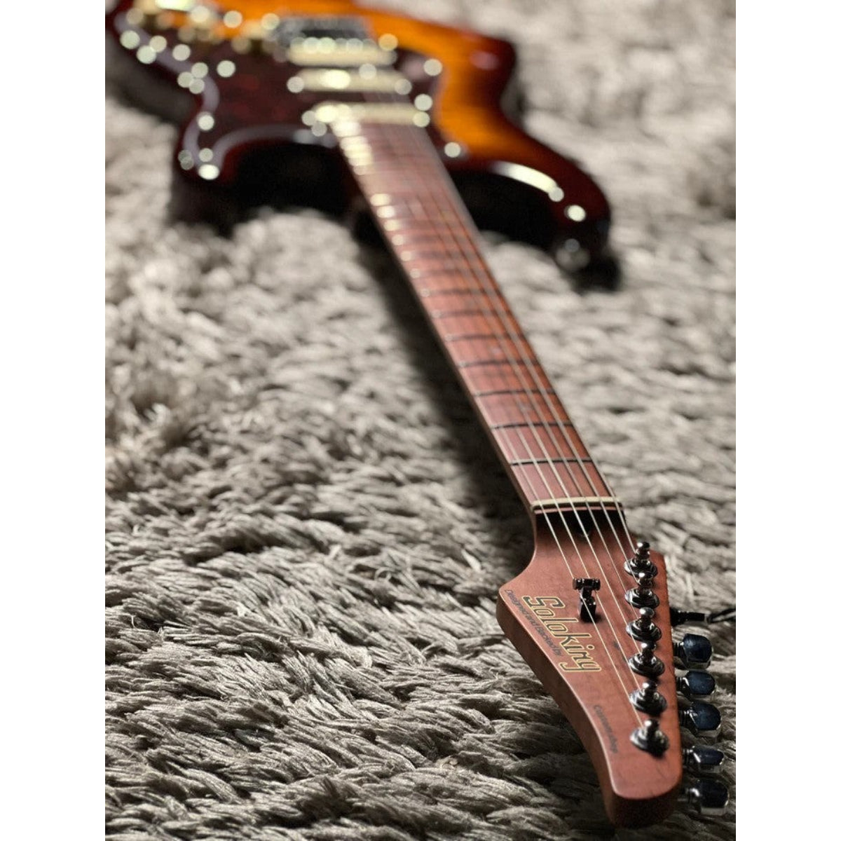 Đàn Guitar Điện Soloking MS1 FM Artisan, Roasted Flame Maple Neck, Bourbon Burst Nafiri Special Run