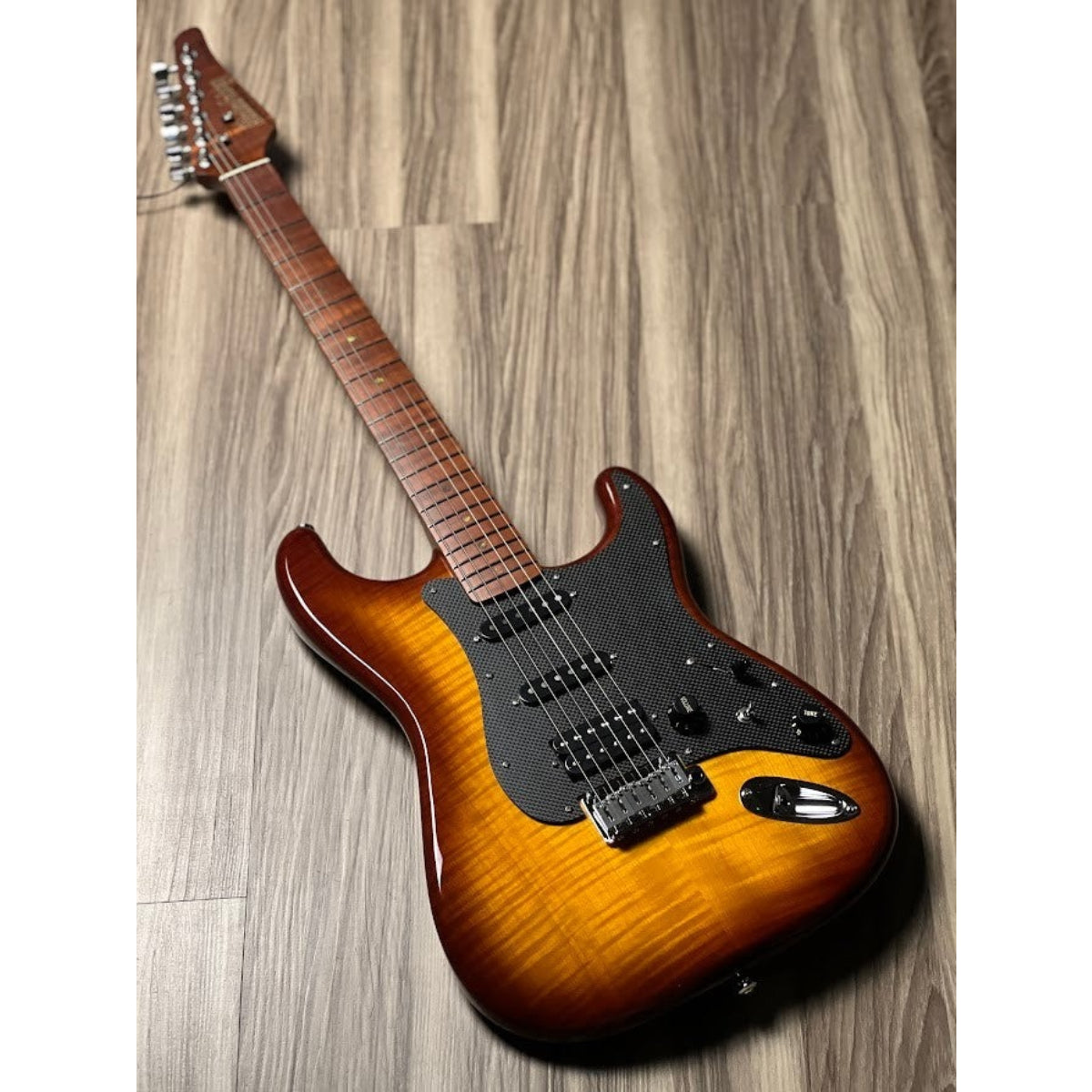 Đàn Guitar Điện Soloking MS1 FM Artisan, Roasted Flame Maple Neck, Honeyburst Nafiri Special Run Jescar