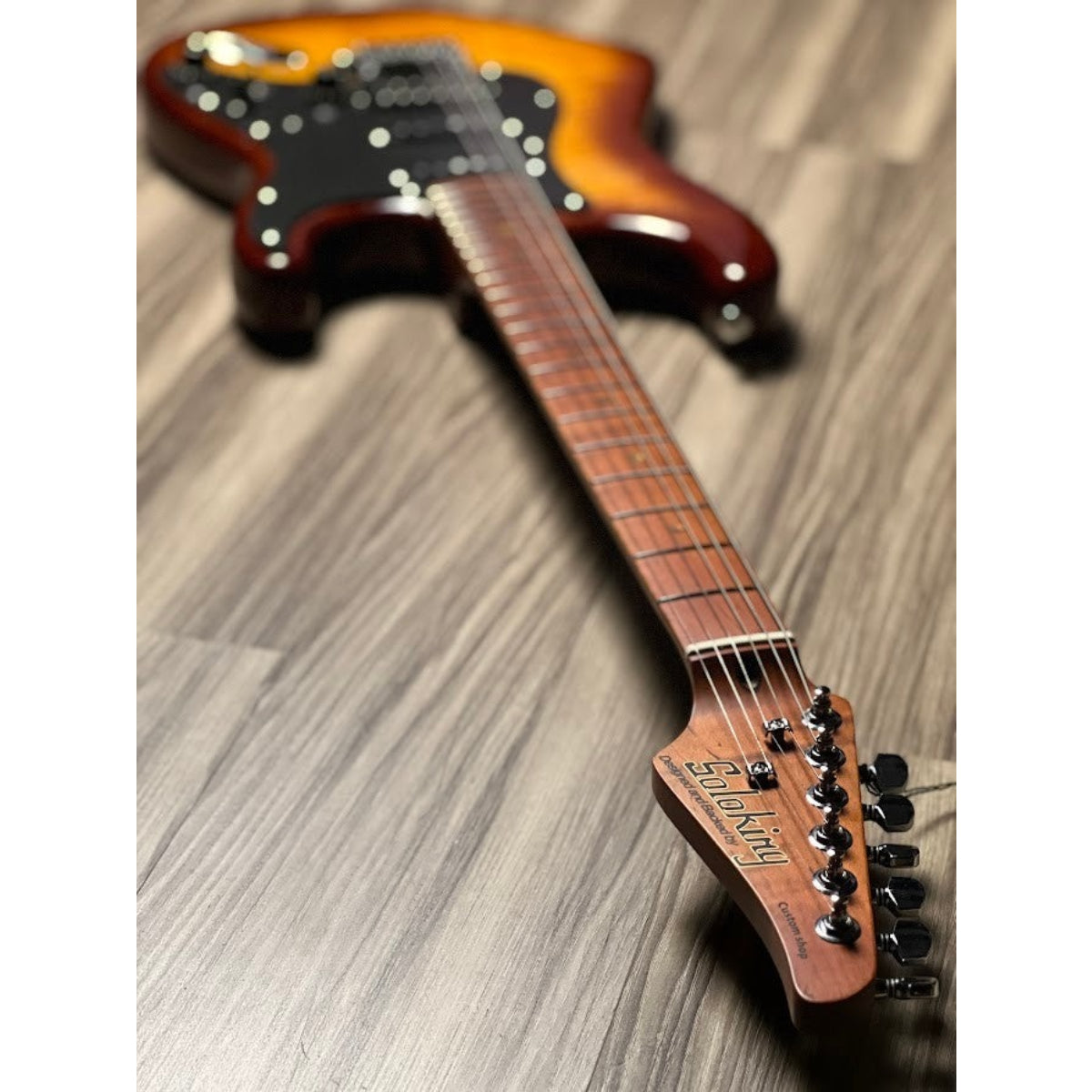 Đàn Guitar Điện Soloking MS1 FM Artisan, Roasted Flame Maple Neck, Honeyburst Nafiri Special Run Jescar