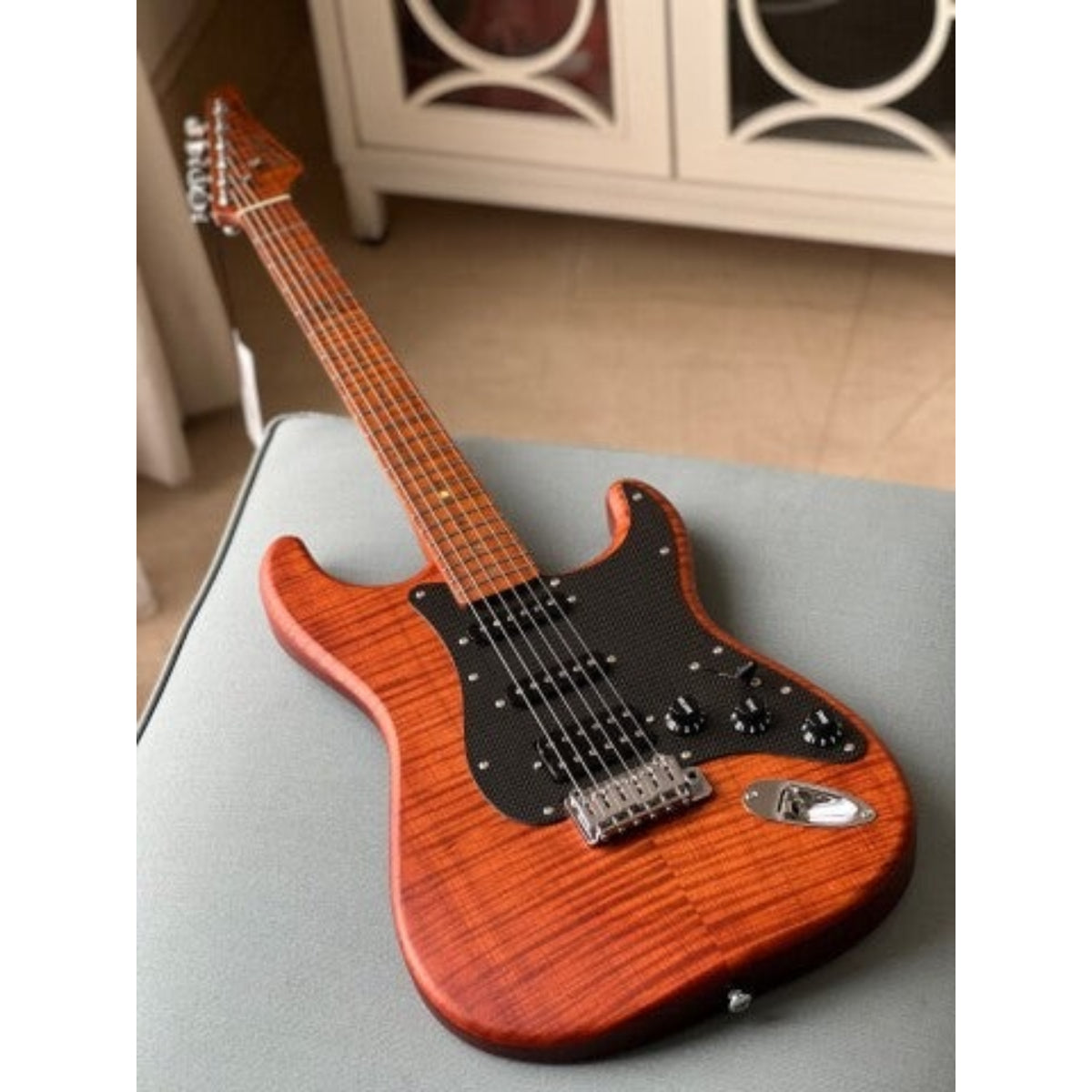 Đàn Guitar Điện Soloking MS1 FM Artisan, Roasted Flame Neck, Caramel Nafiri Special Run