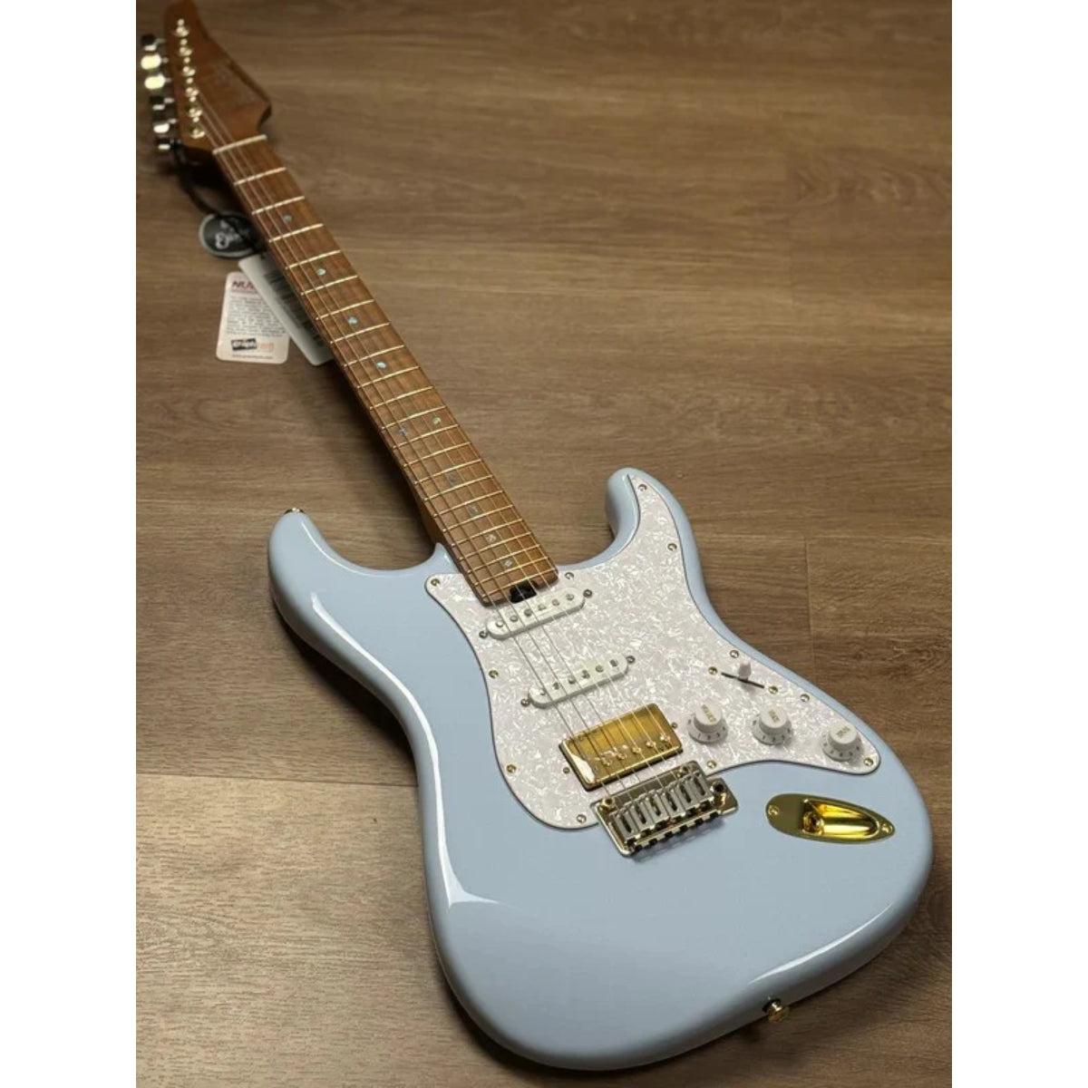 Đàn Guitar Điện Soloking MS1 FMN Artisan, Roasted Flame Maple Neck, Faded Sonic Blue JESCAR