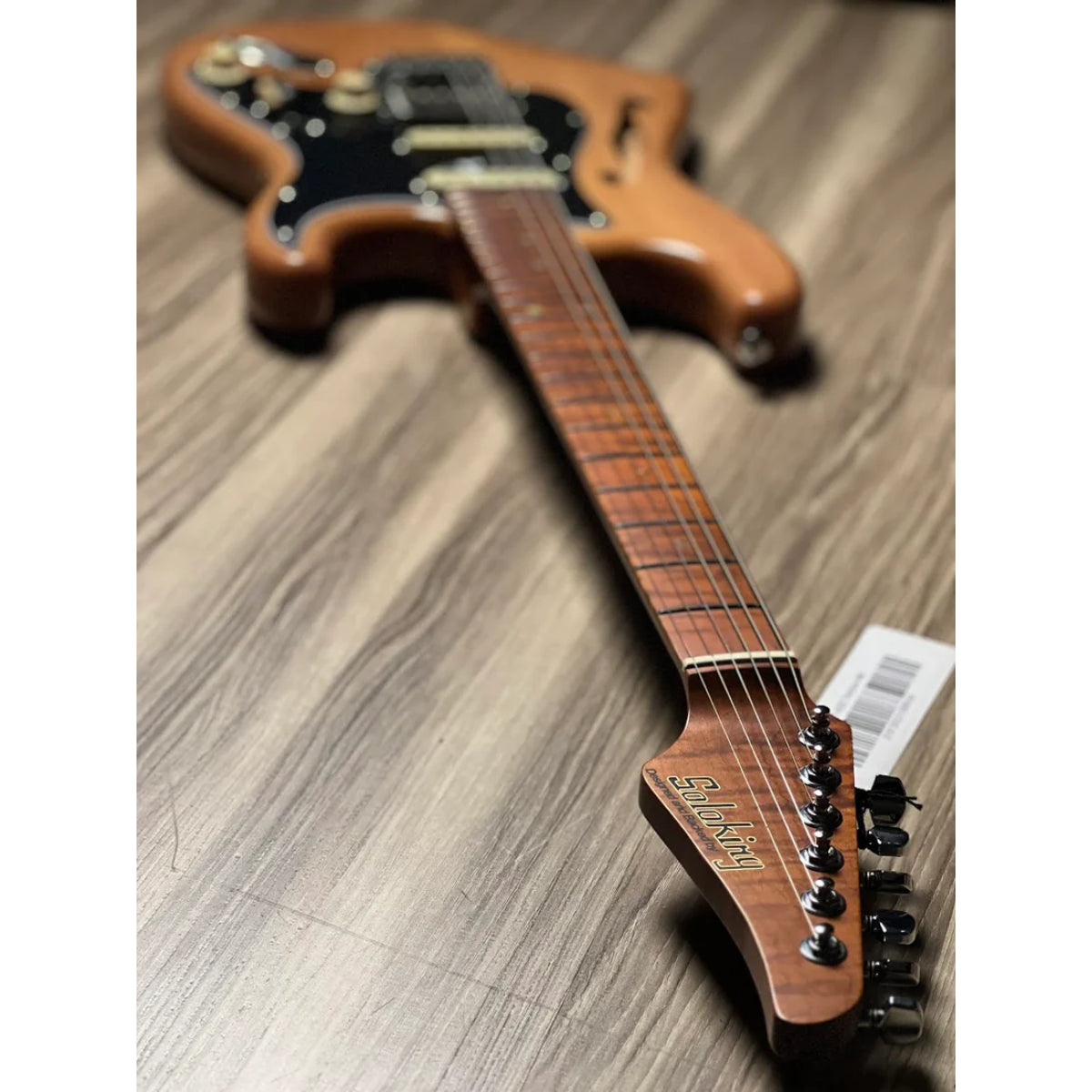 Đàn Guitar Điện Soloking MS1 Thinline Artisan FMN, Roasted Flame Neck, Natural Mocha Nafiri Special Run JESCAR