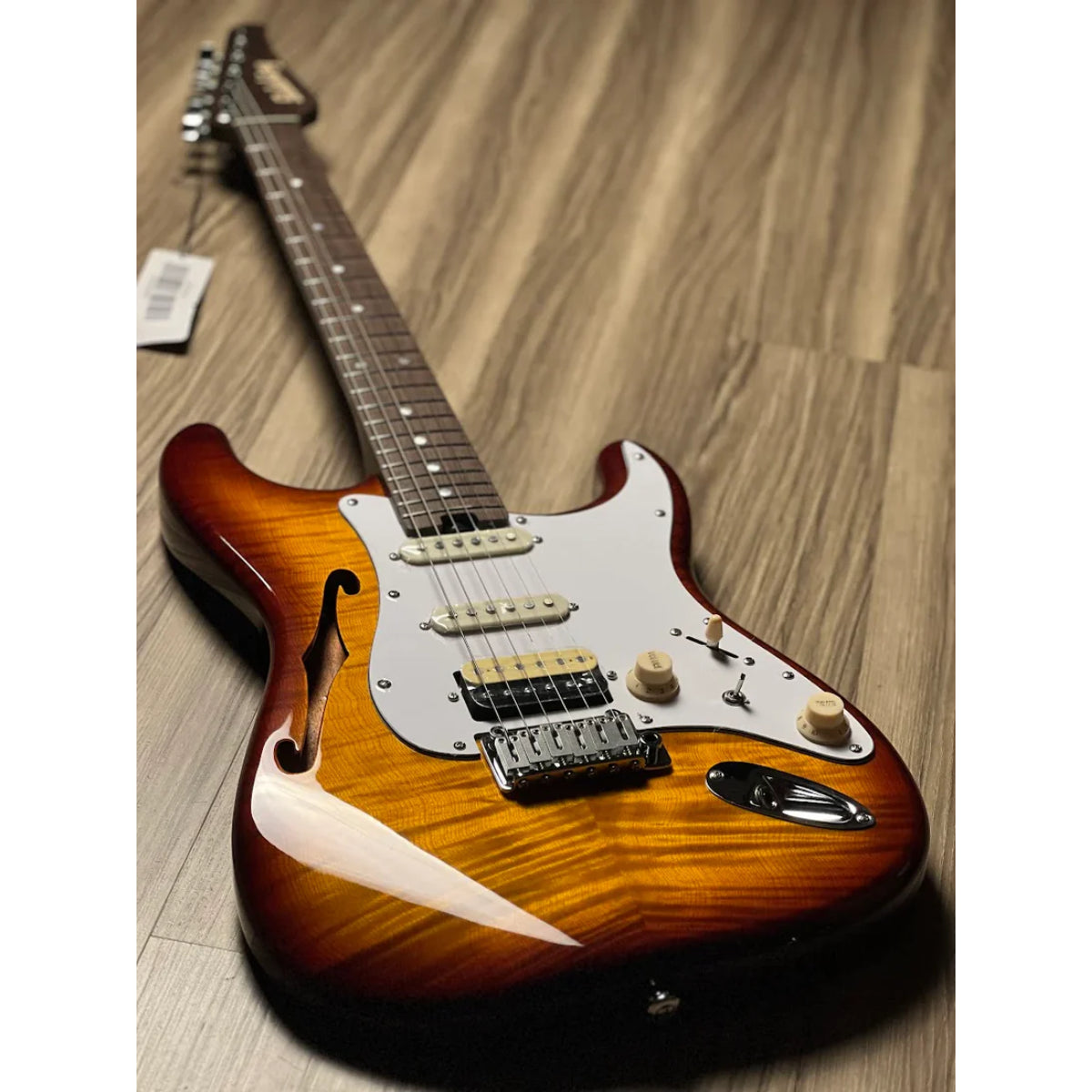 Đàn Guitar Điện Soloking MS1 Thinline Artisan, One Piece Wenge Neck, Violin Burst Nafiri Special Run