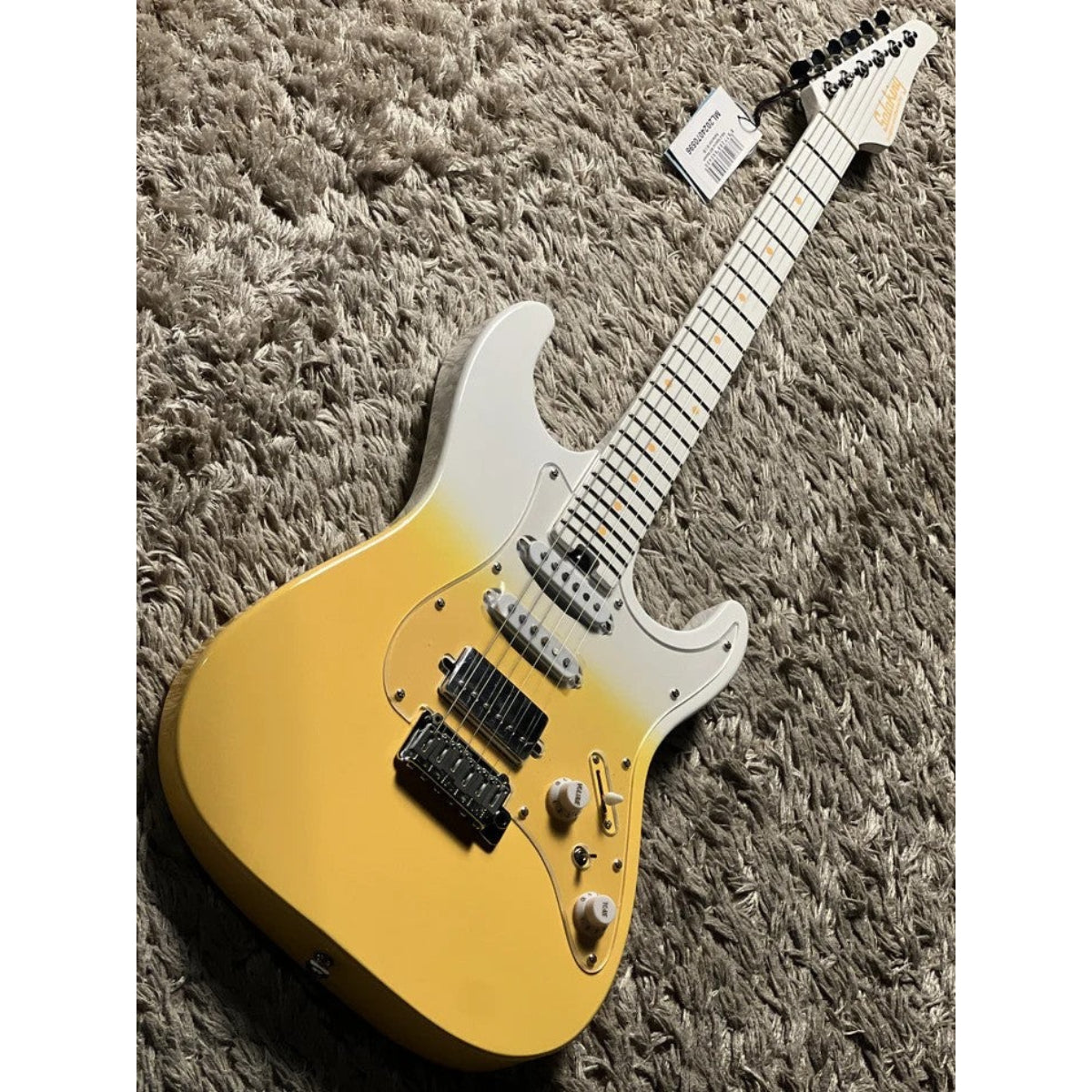 Đàn Guitar Điện Soloking MS2 Special, Lime Yellow Fade, White Neck Autumn Season Limited Edition