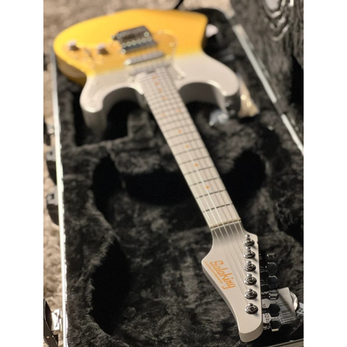 Đàn Guitar Điện Soloking MS2 Special, Lime Yellow Fade, White Neck Autumn Season Limited Edition
