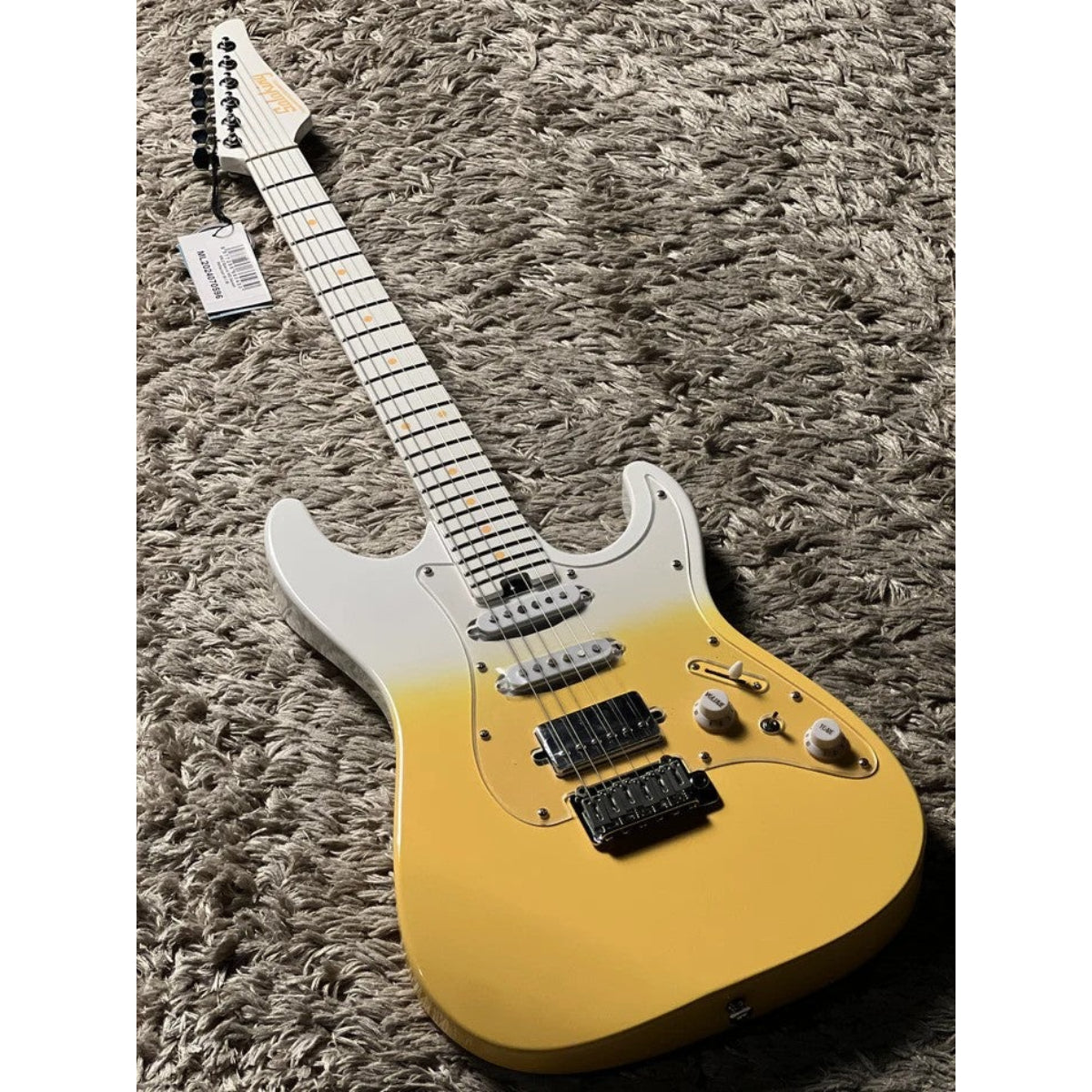 Đàn Guitar Điện Soloking MS2 Special, Lime Yellow Fade, White Neck Autumn Season Limited Edition
