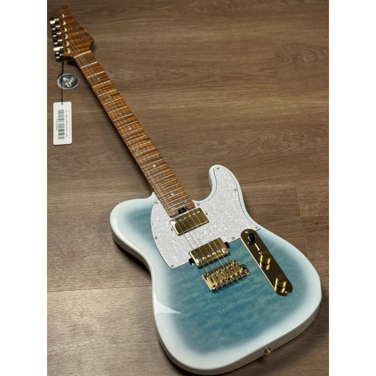 Đàn Guitar Điện Soloking MT1 Custom 24 FMN Elite, Flame Neck, Larimar Nafiri Special Run