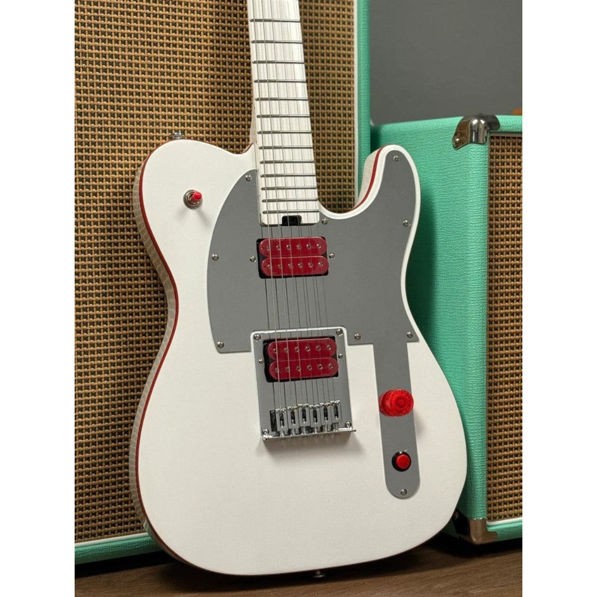 Đàn Guitar Điện Soloking MT1 Custom Lithography, Artic White
