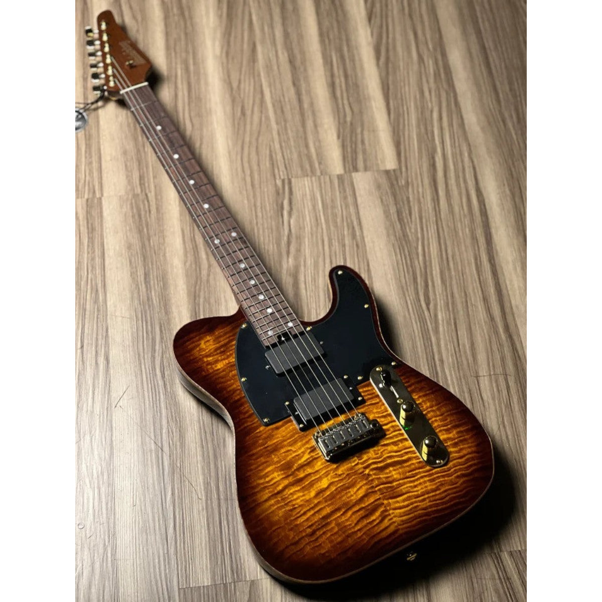 Đàn Guitar Điện Soloking MT1 Deluxe 24 HH Active, Shaded Edgeburst Nafiri Special Run