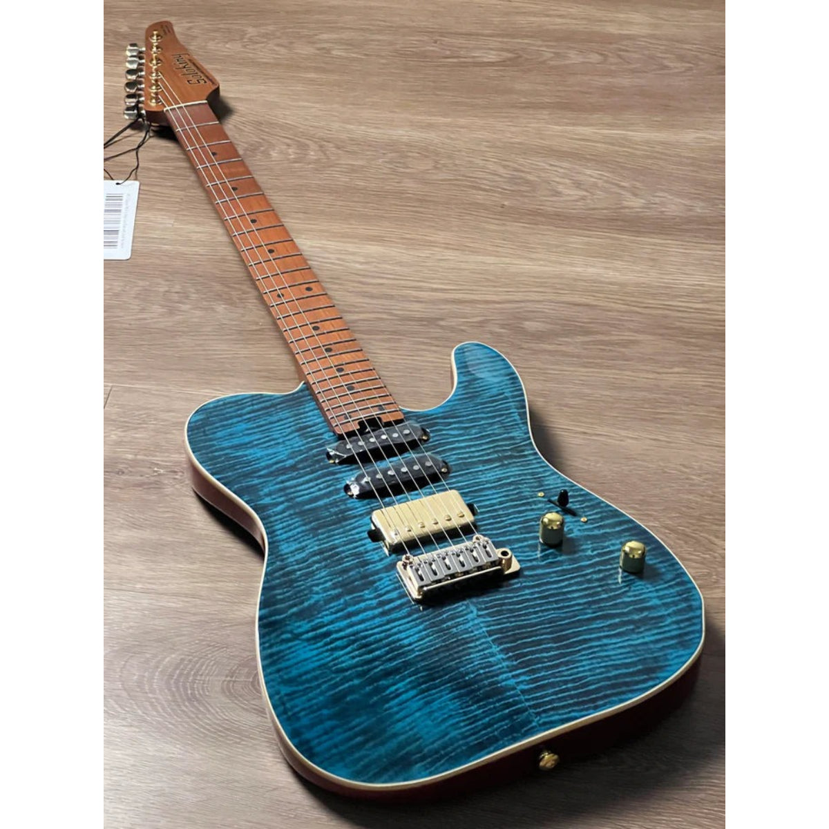Đàn Guitar Điện Soloking MT1 Deluxe FM24, Gold Hardware, Deep Sea Blue Nafiri Special Run JESCAR
