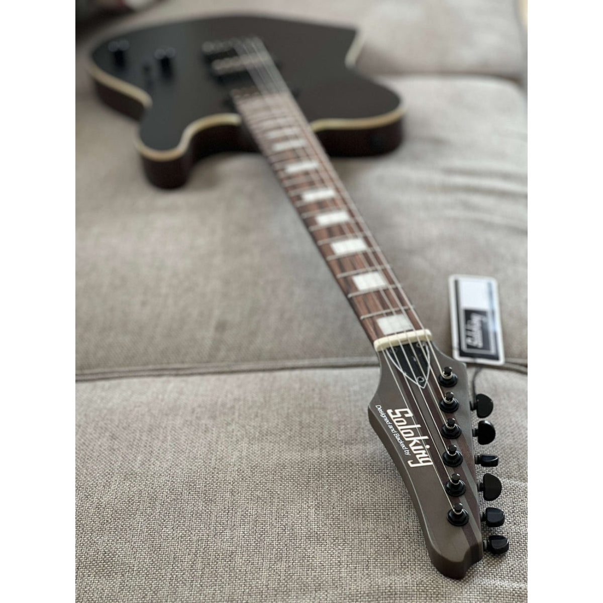 Đàn Guitar Điện Soloking MT1 Deluxe HH 24 Neck Thru, Satin Black Matte Nafiri Special Run