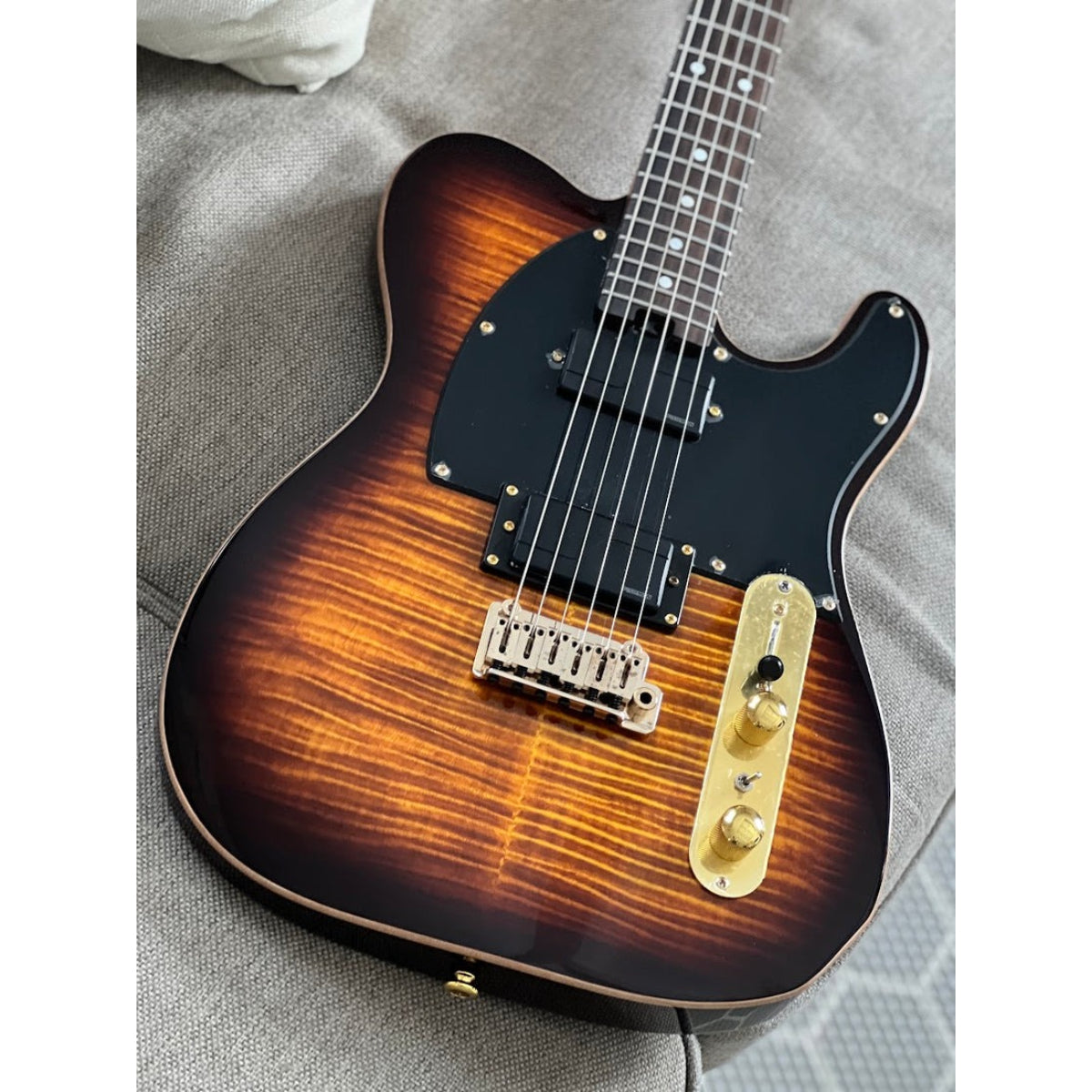 Đàn Guitar Điện Soloking MT1 FM 22 Deluxe HH MOD, Fishman Fluence, Shaded Edgeburst